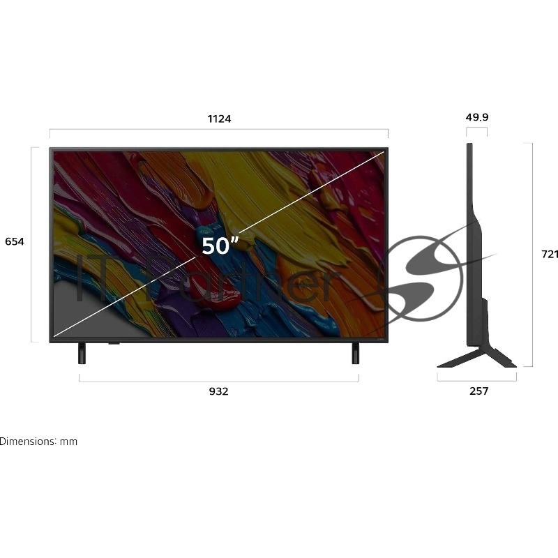 Телевизор LG 50" 50QNED82A6B черный титан Edge LED QNED 4K UHD 120Hz Smart TV 2GB/8GB