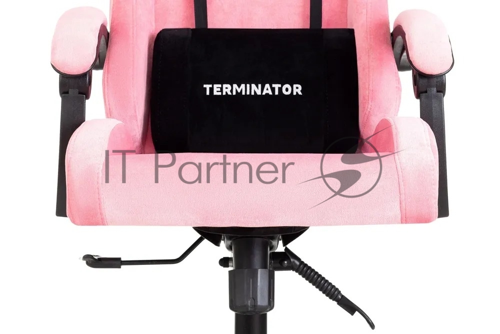Кресло Knight Terminator розовый, велюр, 120 кг, механизм качания