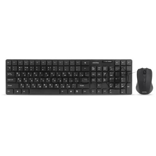 Комплект клавиатура+мышь Smartbuy SBC-229352GA-K беспроводной, USB, 1600 DPI, чёрный