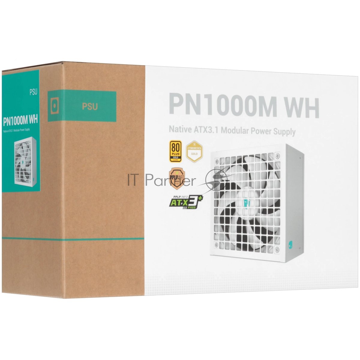 Блок питания Deepcool GAMERSTORM PN1000M WH (ATX 3.1, 1000W, Full Cable Management, PWM 135mm fan, Active PFC, 80+ GOLD, Active PFC + Full Bridge SRC LLC + DC/DC ,Gen5 PCIe, белый) RET (R-PNA00M-FC0W-WGEU)