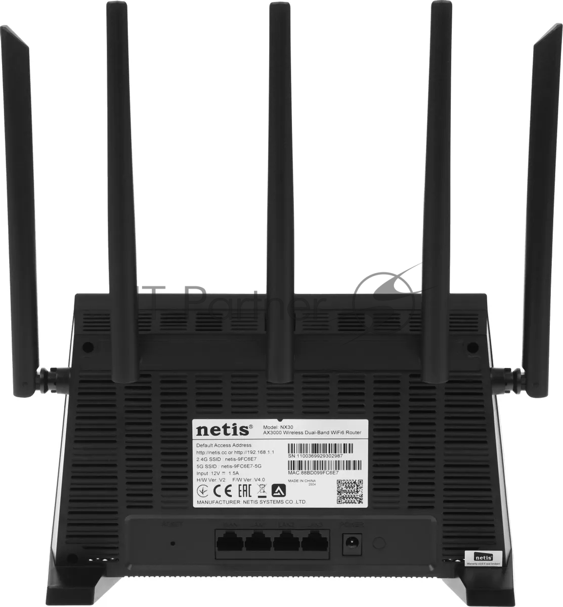 Роутер беспроводной Netis NX30 AX3000 10/100/1000BASE-TX