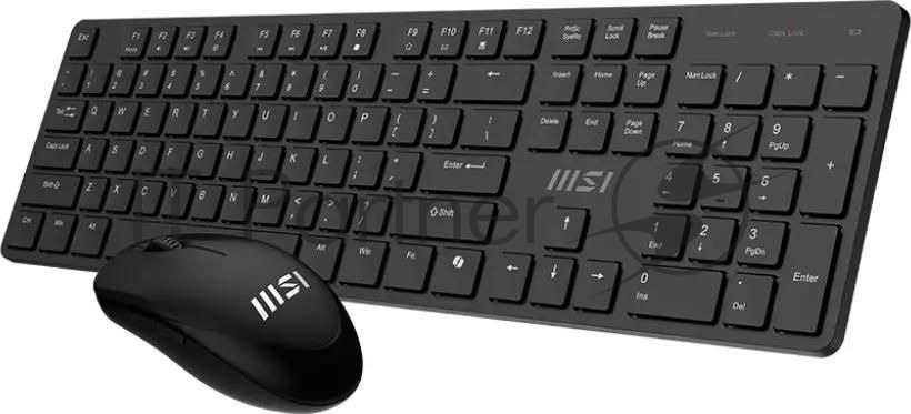 Комплект клавиатура+мышь MSI K200 Combo MS-8ZA4 беспроводной, USB, 1600 DPI, чёрный