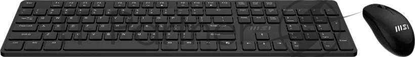 Комплект клавиатура+мышь MSI K200 Combo MS-8ZA4 беспроводной, USB, 1600 DPI, чёрный