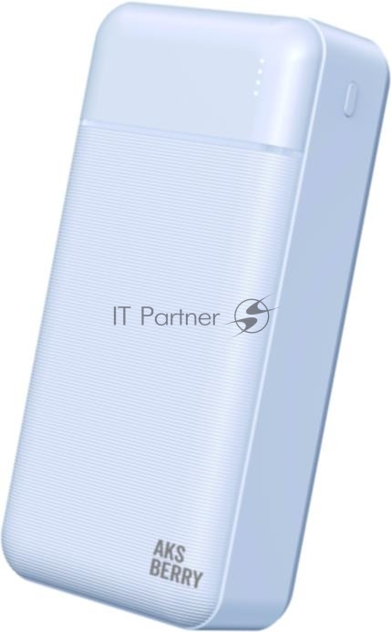 Внешний АКБ AKSBERRY E300 Epica быстрая зарядка 30000 mAh, белый