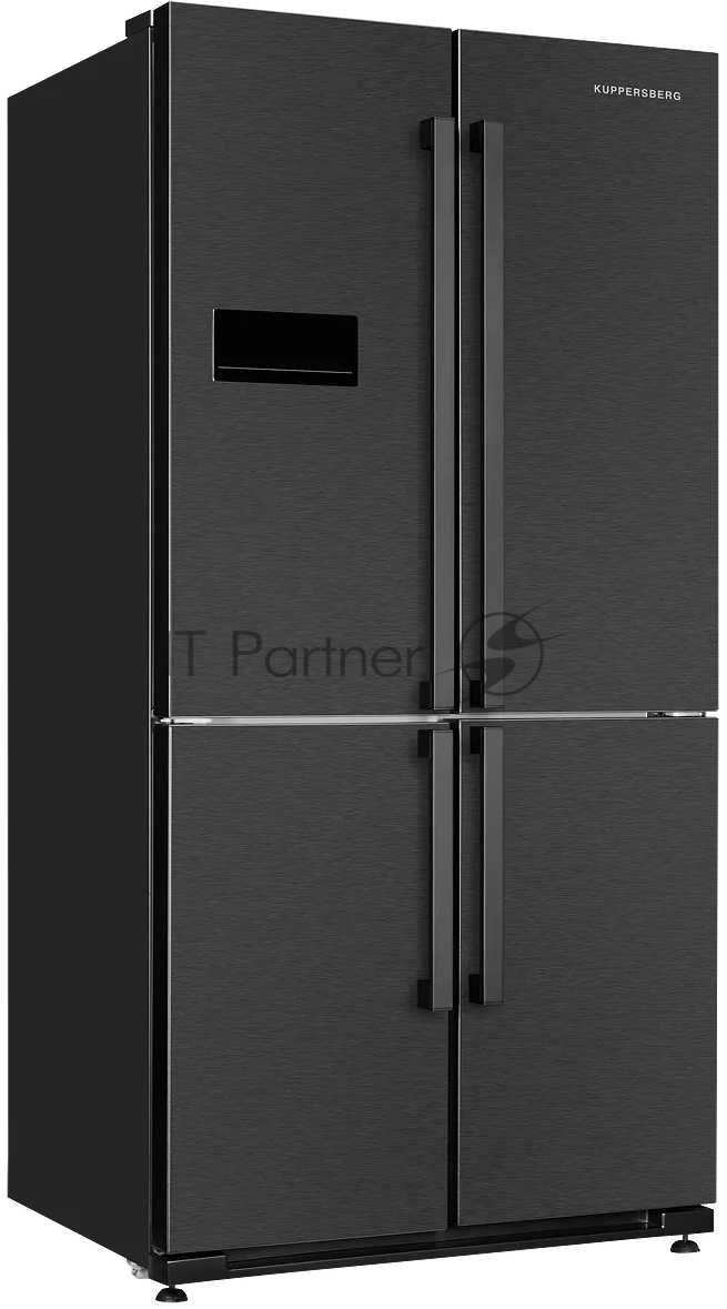 Холодильник Kuppersberg NMFV 18591 DX темный металл трехкамерный 390/170л морозилка снизу, No Frost, Side by Side