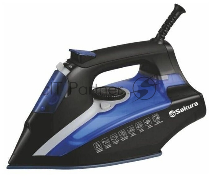 Утюг Sakura SA-3061CBL черный/синий