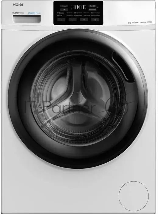 Стиральная машина Haier HW60-BP10919B белая, загрузка фронтальная 6кг, 1000 об/мин., класс: A+++
