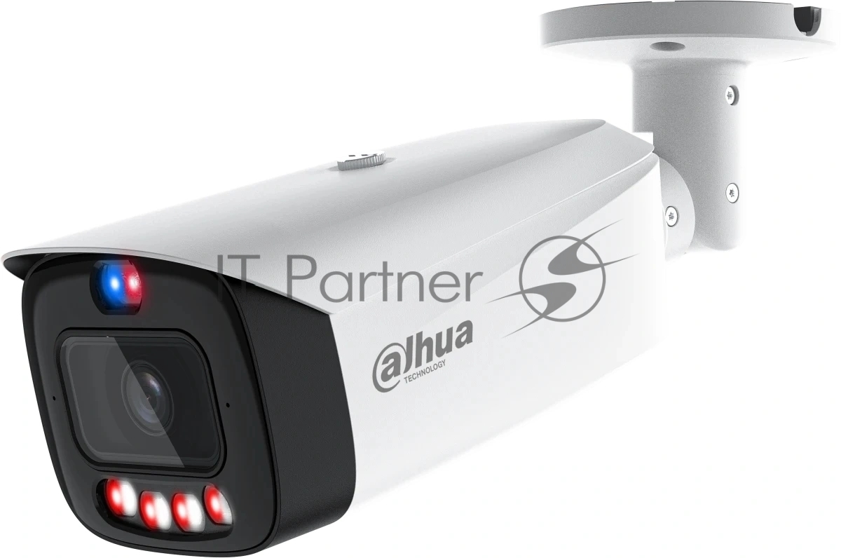 DAHUA DH-IPC-HFW3449T1P-AS-PV-0360B-PRO Уличная цилиндрическая IP-видеокамера WizColor TiOC K 4Мп, 1/1.8” CMOS, объектив 3.6мм, видеоаналитика, 2 микрофона, ИК 50м, LED 50м, IP67, металл/пластик