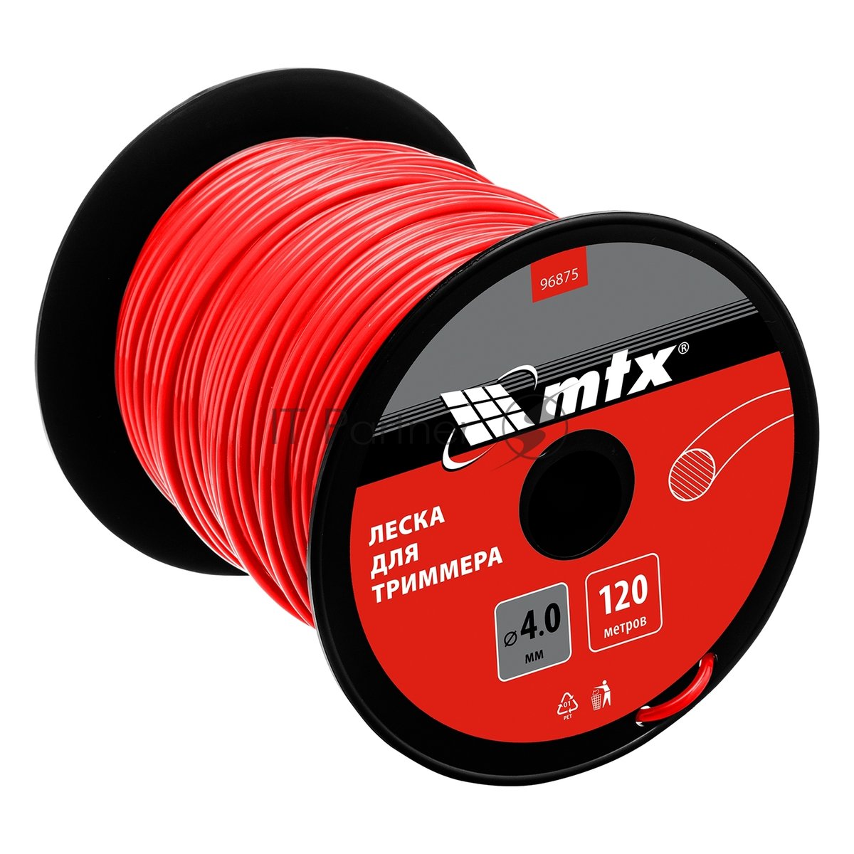 Леска для триммера MTX круглая 4,0 мм х 120 м, на катушке