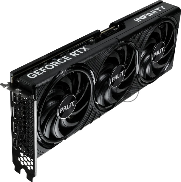 Видеокарта Palit GeForce RTX 5070 INFINITY 3 OC, 12 GB GDDR7, 192 bit, 3xDisplayPort, HDMI, GPU 2325 MHz