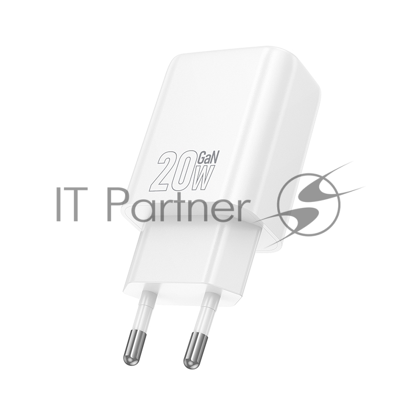 Зарядное устройство Hoco 20Вт, 3А, QC3.0/PD, 1xUSB, 1xType-C, N61, белый, коробка