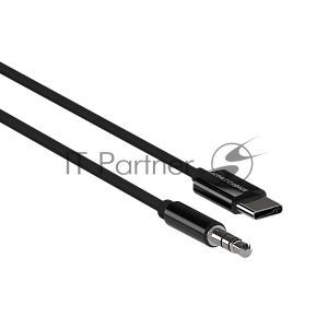 Кабель аудио MORE CHOICE (4610196409844) UK28a AUX 3.5мм Type-C 1м, черный