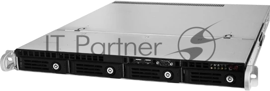 Серверный корпус Ablecom 1U chassis; Mini-ITX, Micro-ATX, ATX MBs; 4 x 3.5'' hsb; 2 x USB; 1 x COM port (Front); 1 x FH expantion slot; 600W (1+1) (80 Plus Platinum); no rails