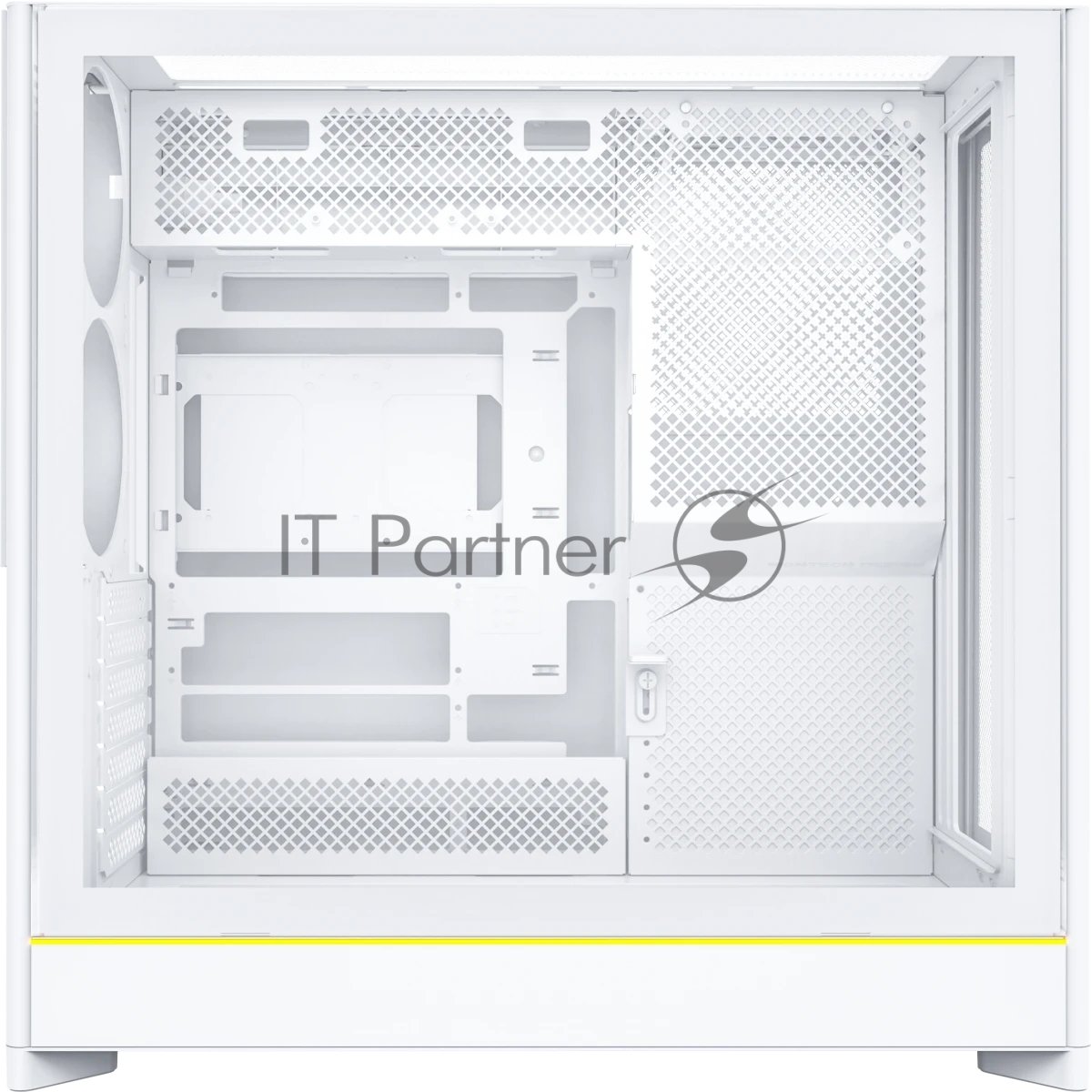 Компьютерный корпус Montech HS01 белый без БП ATX 2xUSB3.0 audio bott PSU