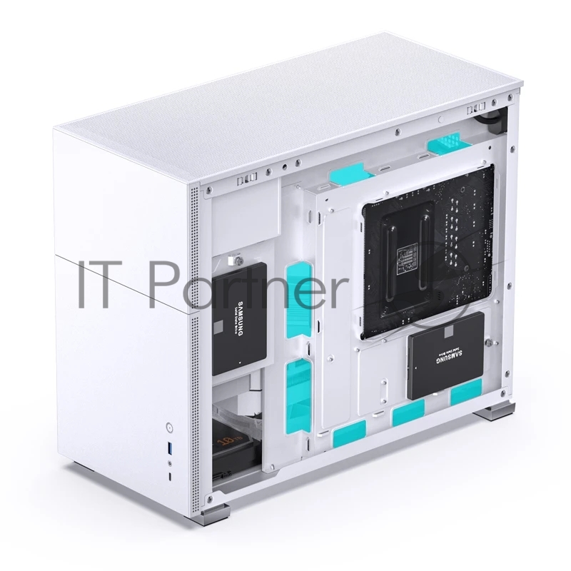 Компьютерный корпусMini-Tower/ Case JONSBO D31 STD, Mini-Tower, TG, no fan, 1xUSB-A 3.2 + 1xUSB-C 3.2, mATX, mDTX, mITX белый