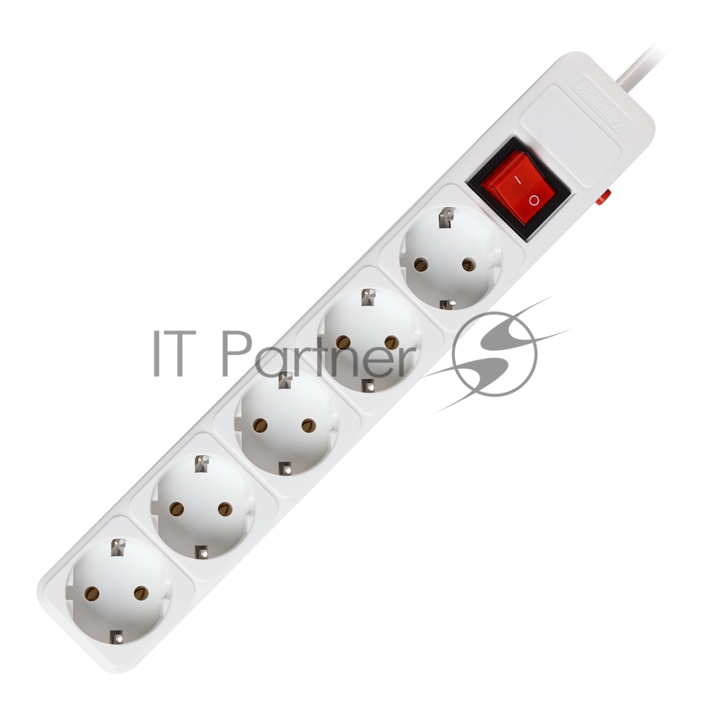 Сетевой фильтр Smartbuy (SBSP-5-30-W) 5 гн х 3,0 м белый