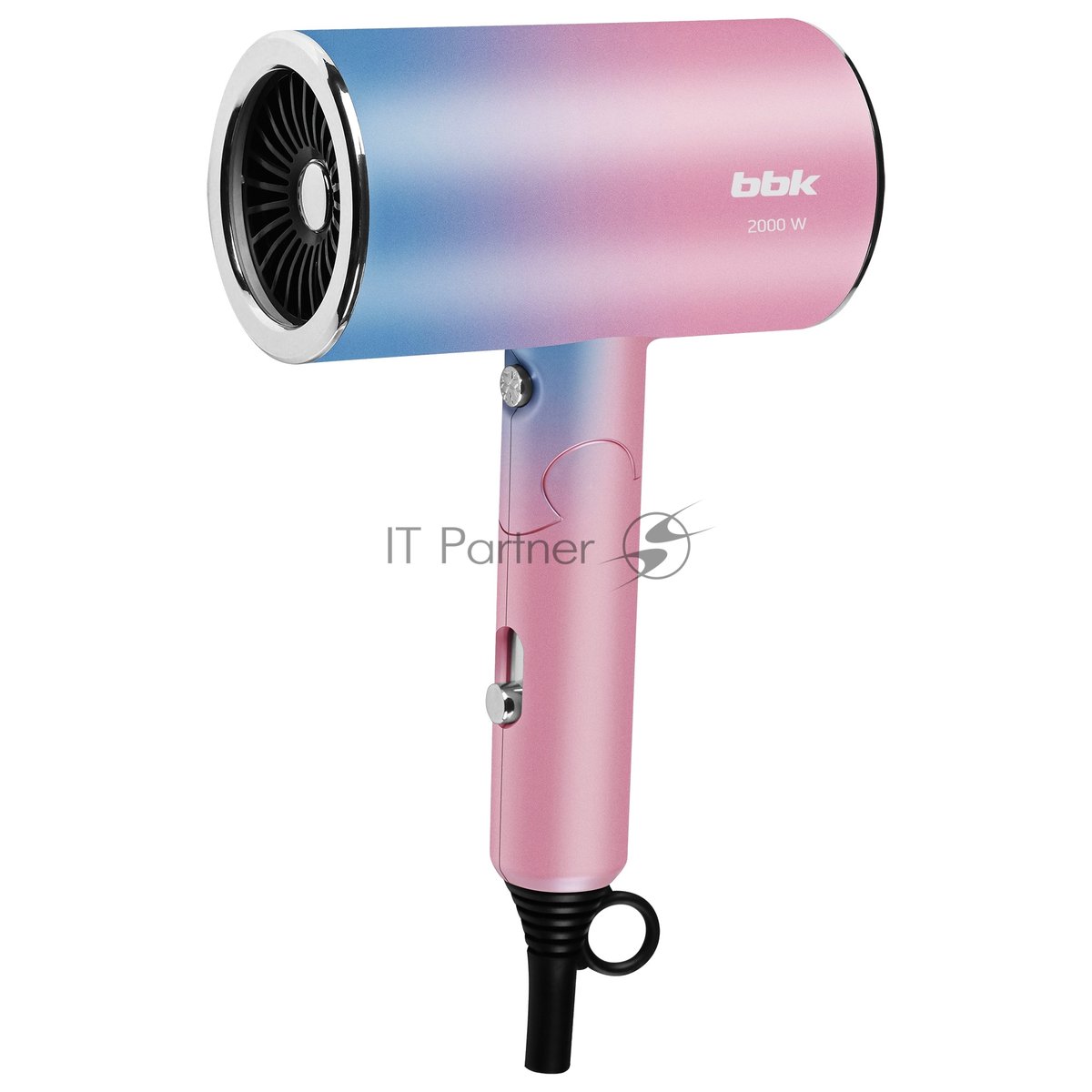 BBK BHD3000 Фен BBK BHD3000 розовый/голубой, 2000  Вт, ионизация, компактный