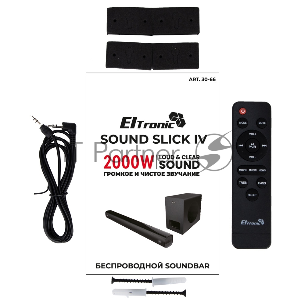 Саундбар ELTRONIC (30-66) SOUND SLICK 4, черный