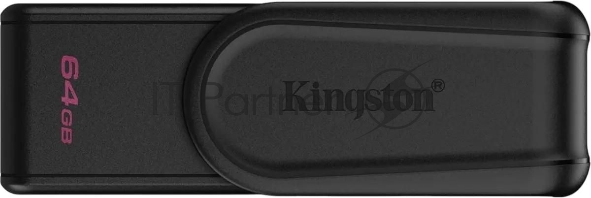 Флешка USB Kingston DataTraveler Exodia S (DTXS/64Gb), 64Gb, USB 3.2 Gen 1, R/W 150/60, черный