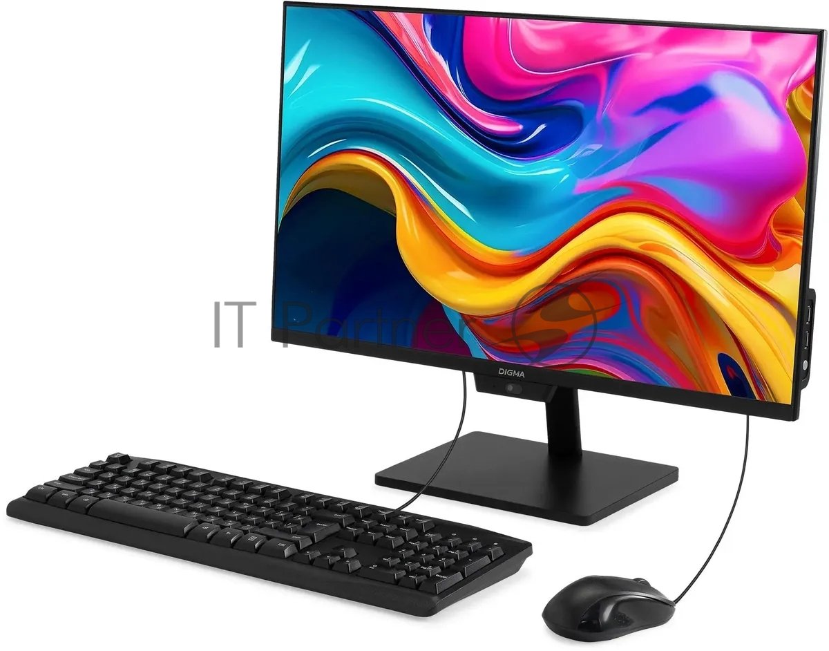 Моноблок Digma Action 23.8" Full HD N95 (1.7) 8Gb SSD 256Gb UHDG CR Windows 11 Pro GbitEth WiFi BT 60W клавиатура мышь Cam черный 1920x1080