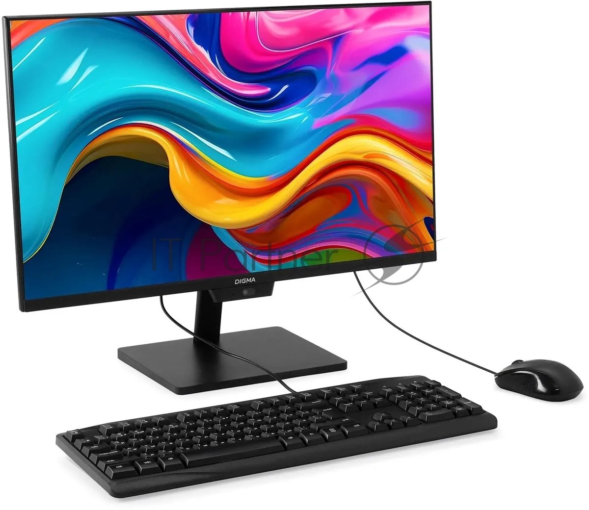 Моноблок Digma Action 23.8" Full HD N95 (1.7) 8Gb SSD 256Gb UHDG CR Windows 11 Pro GbitEth WiFi BT 60W клавиатура мышь Cam черный 1920x1080