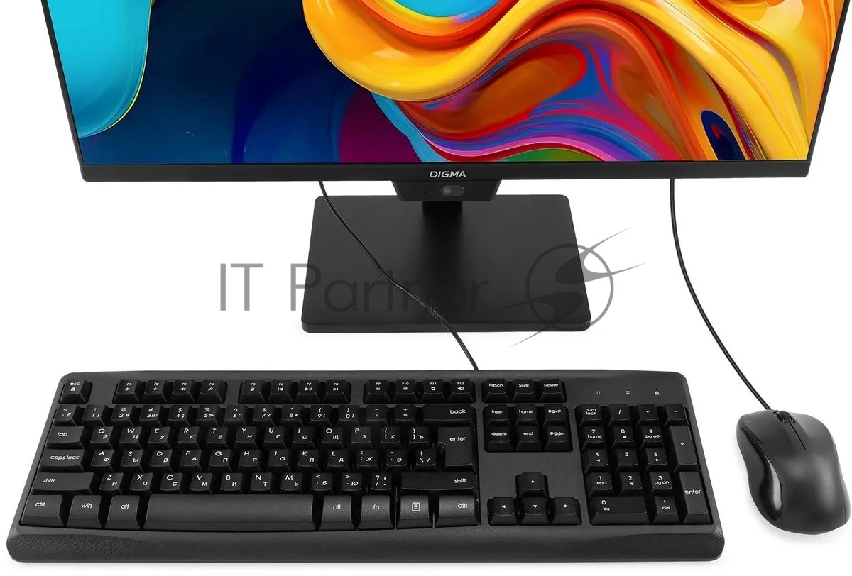 Моноблок Digma Action 23.8" Full HD N95 (1.7) 8Gb SSD 256Gb UHDG CR Windows 11 Pro GbitEth WiFi BT 60W клавиатура мышь Cam черный 1920x1080