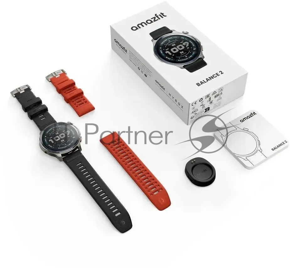 Умные часы Amazfit Balance 2 A2430, 1.5" AMOLED, Wi-Fi, Bluetooth, серый
