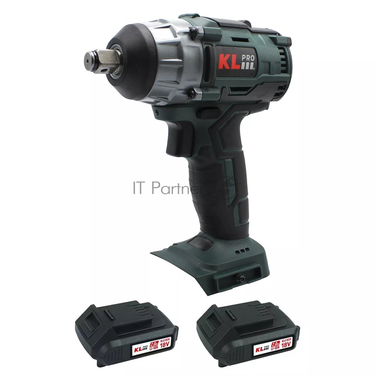 Профессиональный бесщеточный гайковерт аккумуляторный KLPRO KLSS18B-20 (18В, Li-ion-2шт, 2.0А·ч, 250Нм, 2 скорости, подсветка,З/У,в кейсе)