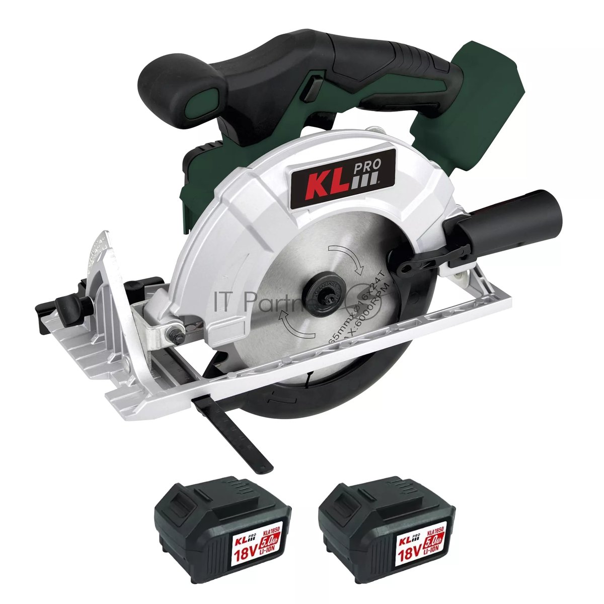 Klpro KLDAT18B-50 Профессиональная пила циркулярная бесщеточная KLPRO KLDAT18B-50 (18 В/5,0 А·ч)