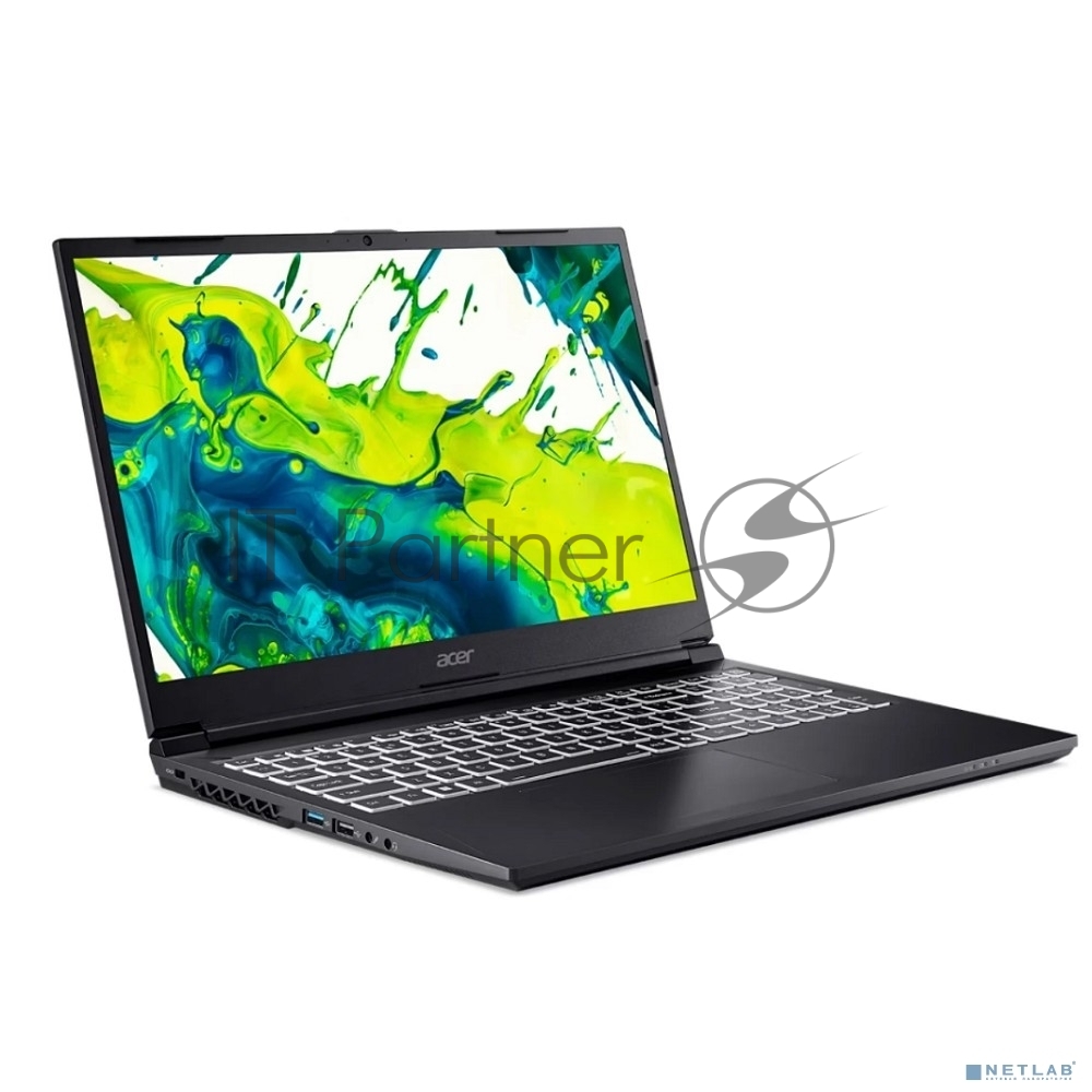 Ноутбук ACER Aspire 7 A715-59G-51DK черный 15.6"(1920x1080 (матовый) IPS)/Intel Core i5 13420H(2.1Ghz)/16384Mb/512PCISSD Gb/noDVD/Ext:nVidia GeForce RTX 3050(6144Mb)/Cam/BT/WiFi/50WHr/war 1y/2kg/Iron/NoOS