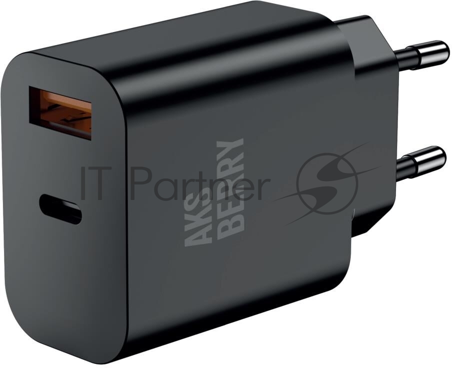 Зарядное устройство Aksberry T43 20W PD + QC3.0, черный