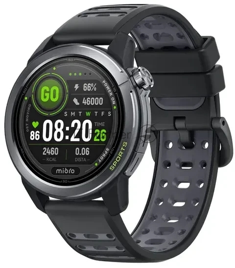 Умные часы Mibro GS Active2, 1.32" AMOLED, Bluetooth, NFC, WR50, темно-серый