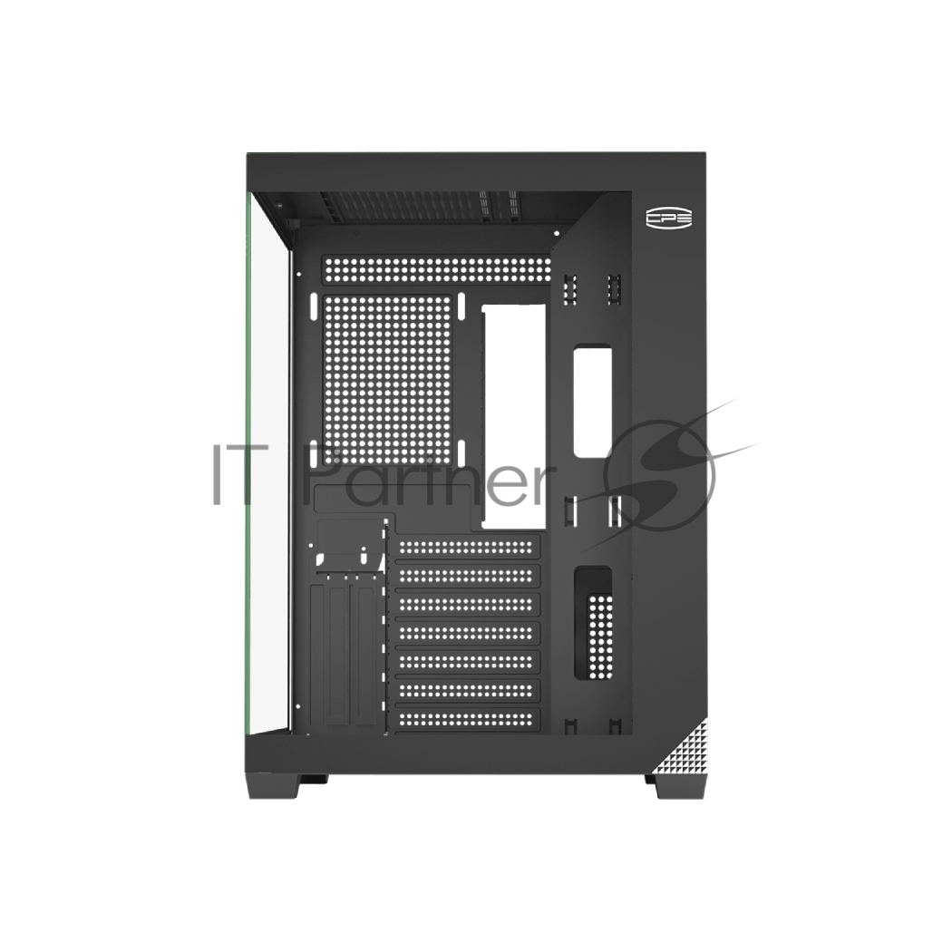 Компьютерный корпус без блока питания PCCooler C3T700 BK, Midi-Tower, TG, no fans, 1xUSB-A 3.0 + 1xUSB-A 2.0 + 1xUSB-C, ATX, mATX, mITX черный