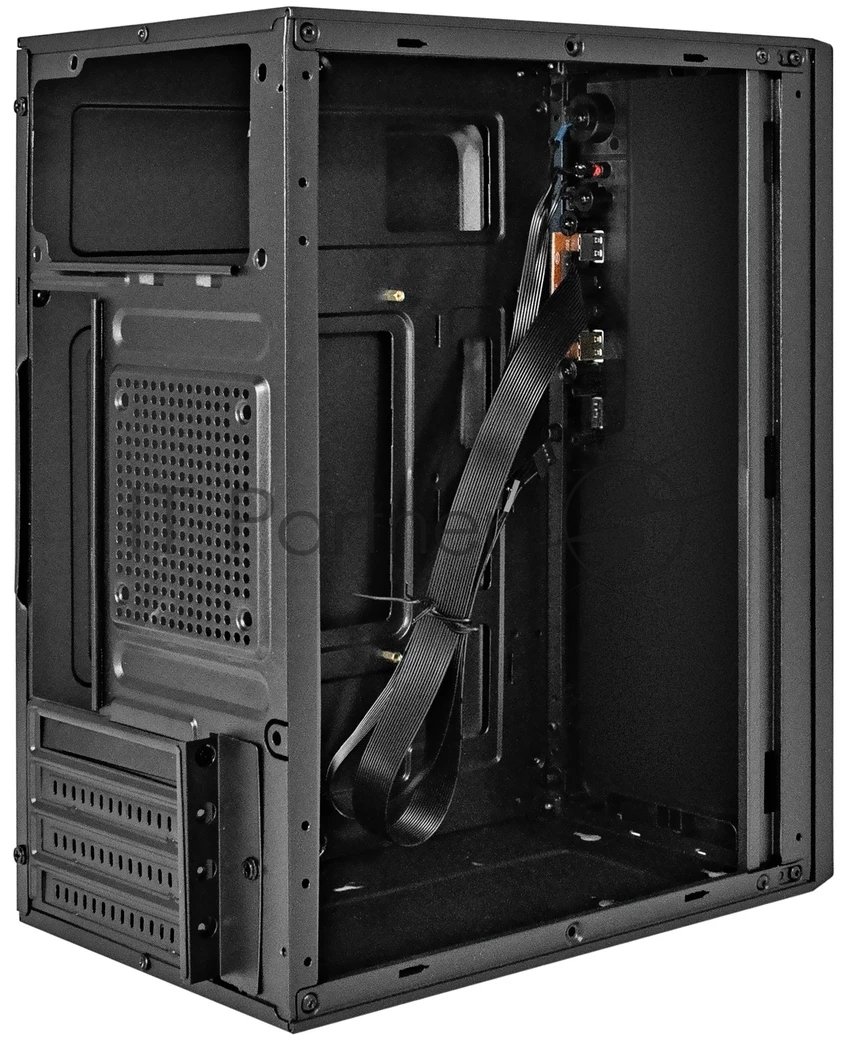 Exegate EX299245RUS Корпус Minitower ExeGate BAA-308U2-UNS400 (mATX, БП UNS400 с вент. 12см, 1*USB+2*USB3.0, HD Audio, черный)