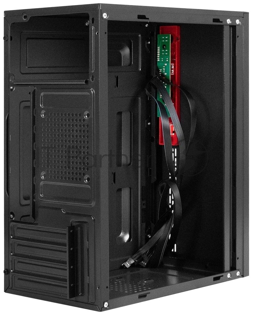 Компьютерный корпус Minitower ExeGate EX299408RUS BAA-403-AA500 (mATX, БП AA500 с вент. 8см, 2*USB, HD Audio, черный)