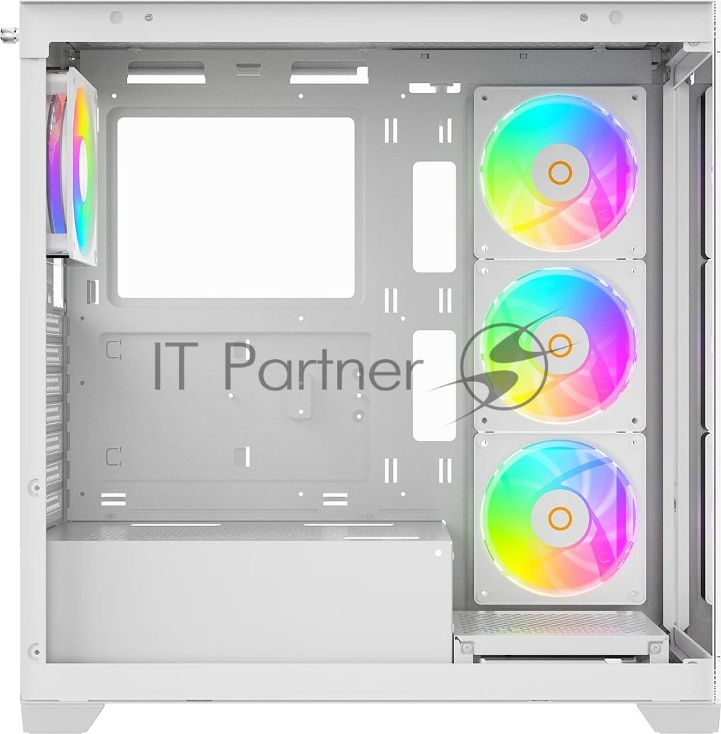 Компьютерный корпус Ocypus Gaммa C72 WH ARGB ATX/win/white/4 ARGB fans/no PSU/Tempered Glass