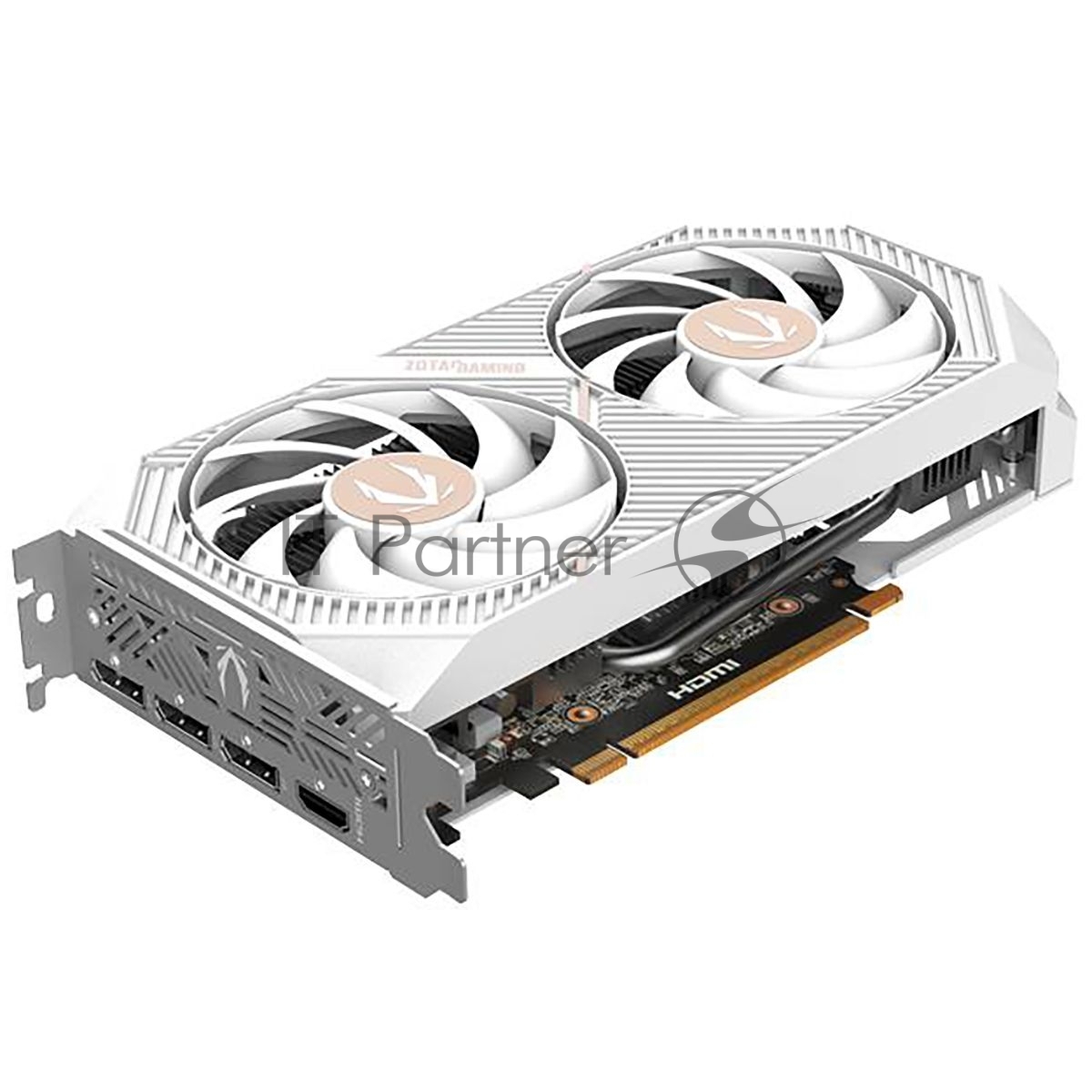 Видеокарта Zotac PCI-E 5.0 RTX 5060 TWIN EDGE OC WHITE ED NVIDIA GeForce RTX 5060 8Gb 128bit GDDR7 2527/28000 HDMIx1 DPx3 HDCP Ret белый