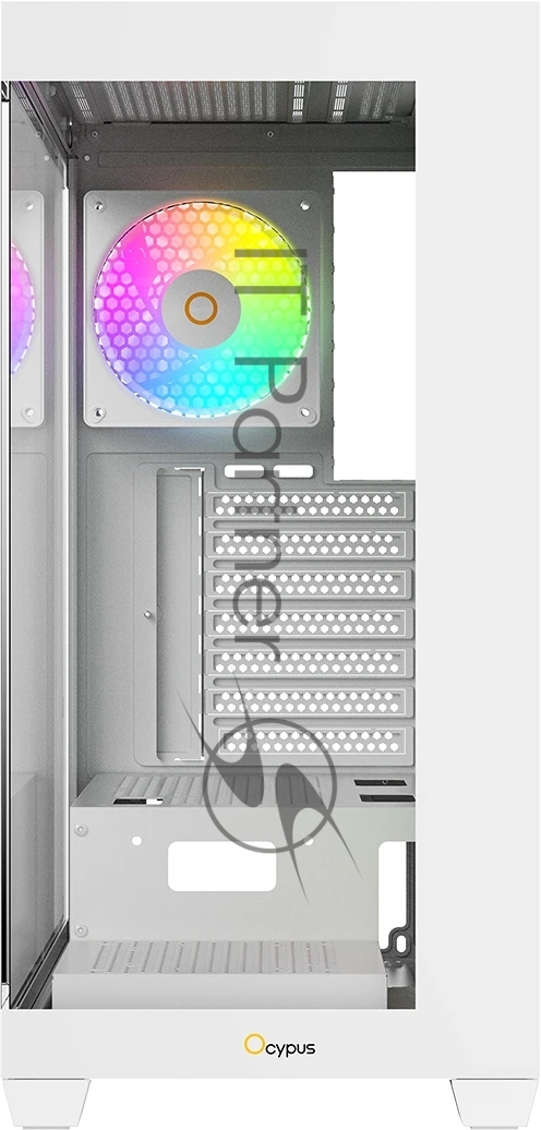 Компьютерный корпус Ocypus Gaммa C72 WH ARGB ATX/win/white/4 ARGB fans/no PSU/Tempered Glass
