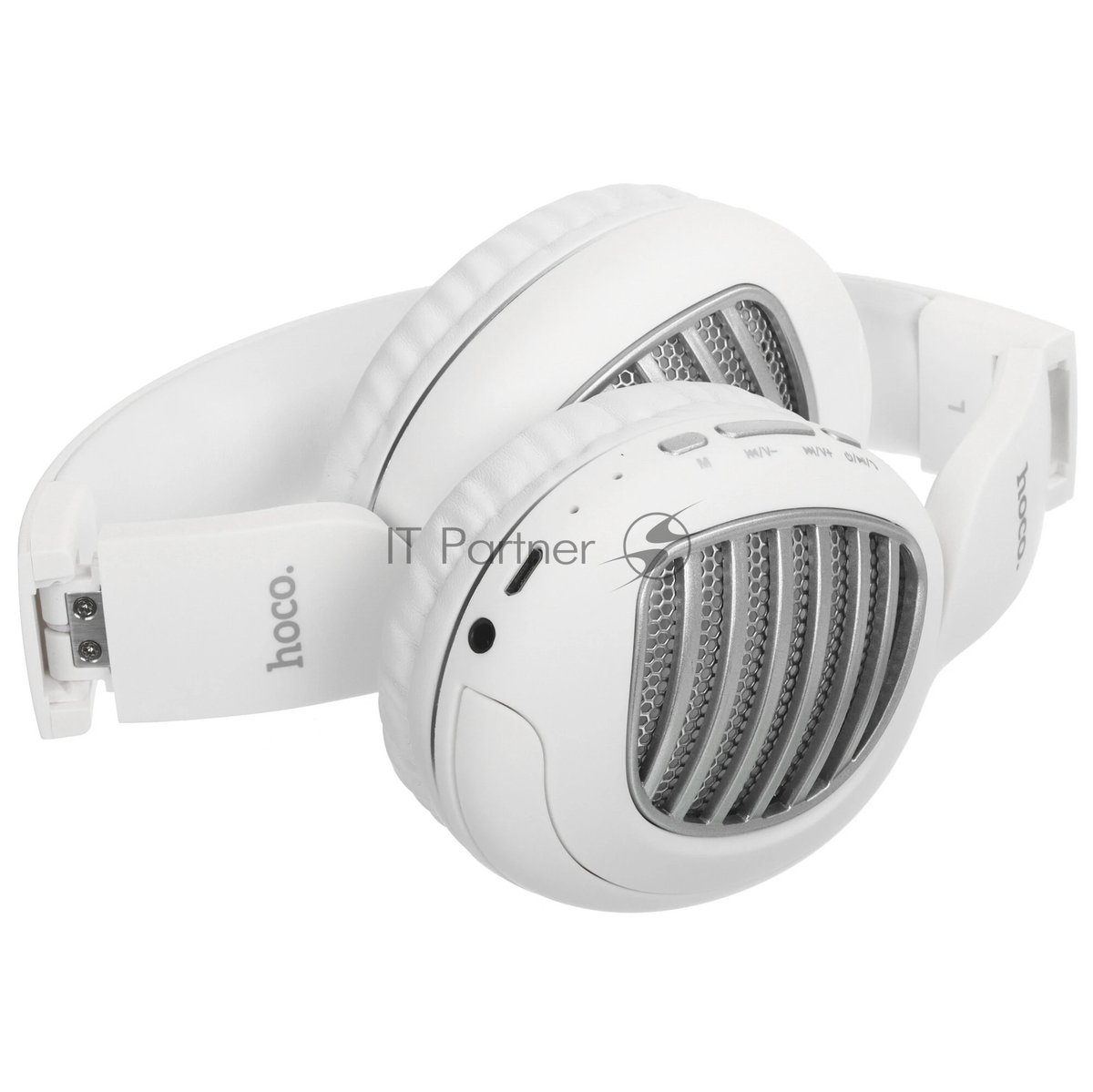 Беспроводные/проводные наушники Hoco W23 BRILLIANT белый, накладные, Bluetooth + проводной, до 8 ч