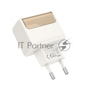 Сетевое зарядное устройство HOCO CS71A 1USB+1Type-C 3.0A PD20W+QC3.0 белый