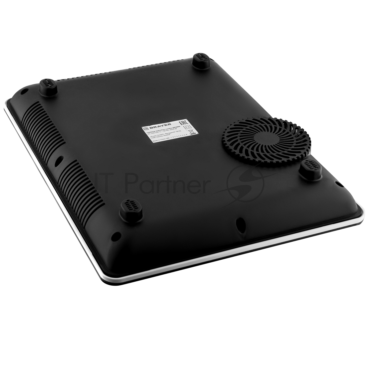Плита настольная электрическая BRAYER BR2800 черный, 2.2 кВт, индукция, конфорки - 1, стеклокерамика, сенсор