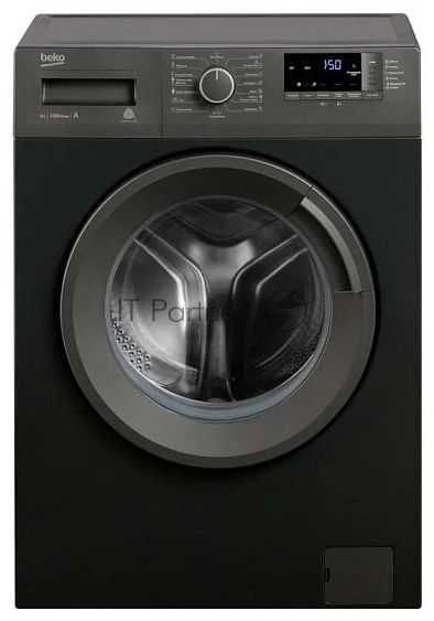 Стиральная машина Beko WRE6512BAA черный, загрузка фронтальная 6 кг, 1000 об/мин, класс: А