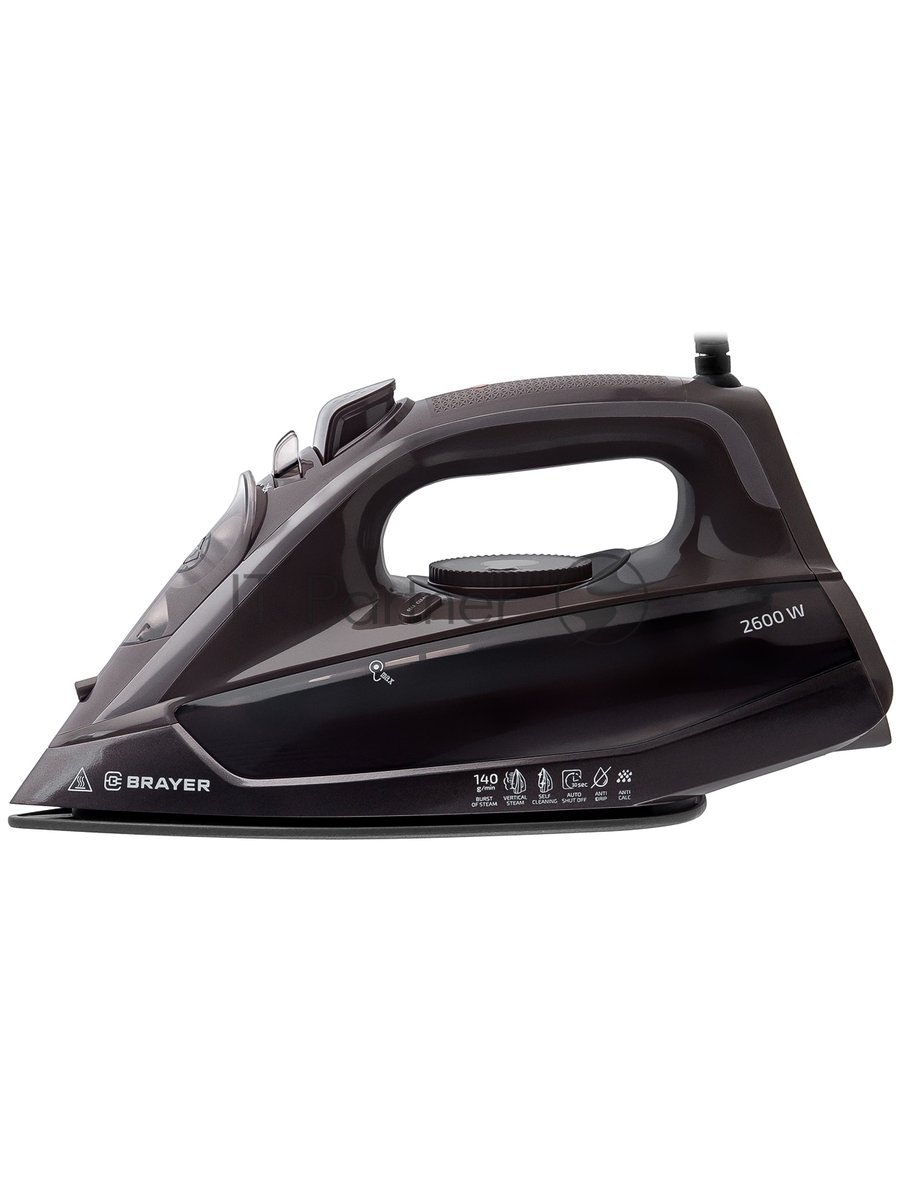 Утюг BRAYER BR4020 коричневый/черный, 2600 Вт, 25 г/мин, 140 г/мин, 380 мл