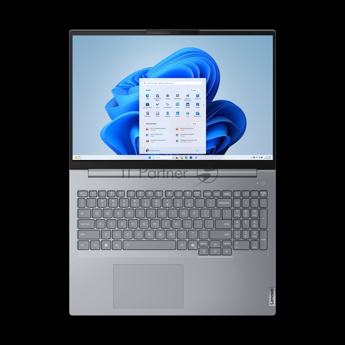 Ноутбук Lenovo ThinkBook 16 G8 IAL 16" WUXGA IPS, Intel Core Ultra 7 255H, 16Gb, 512Gb SSD,  FHD Cam, 45Whr, no OS, серы