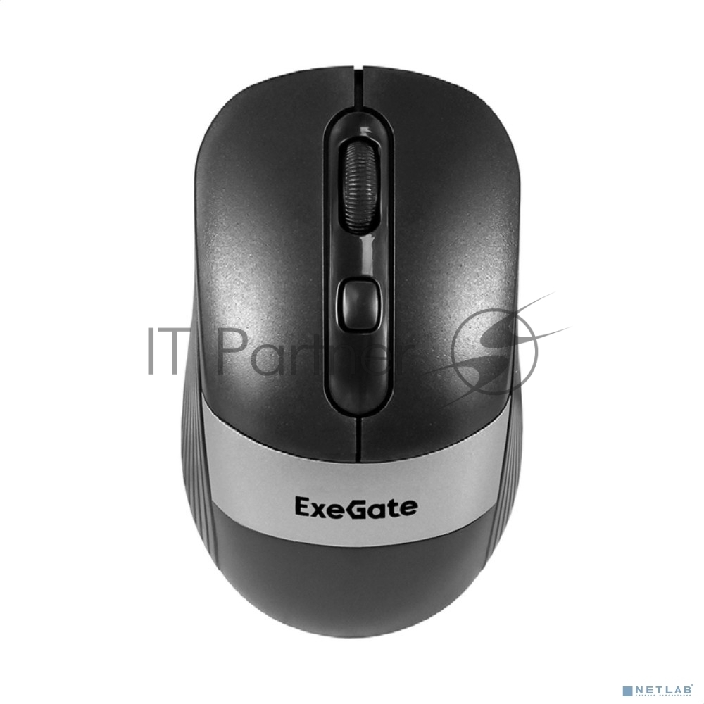 Мышь беспроводная ExeGate Professional Standard FG-10 черный, 1200 dpi, радиоканал, USB, кнопки - 4