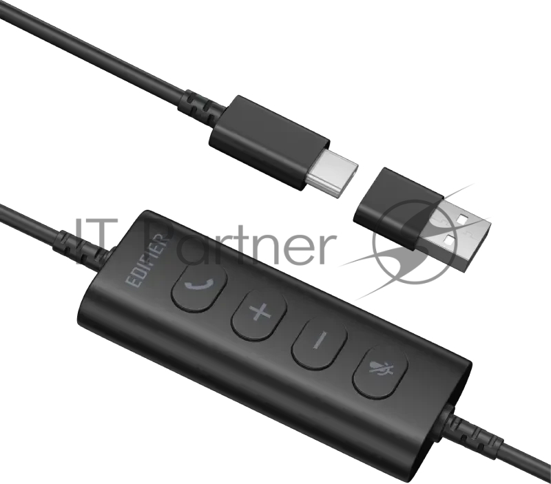 Гарнитура Edifier CC100 чёрный, проводная, USB