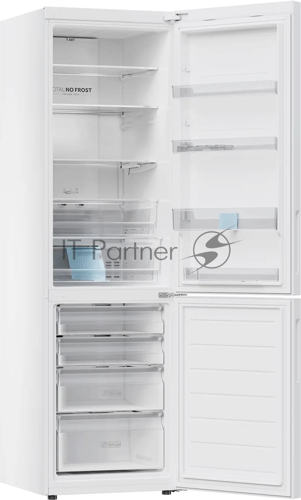 Холодильник Haier C2F620CWU1 белый двухкамерный 278/108л морозилка снизу, No Frost
