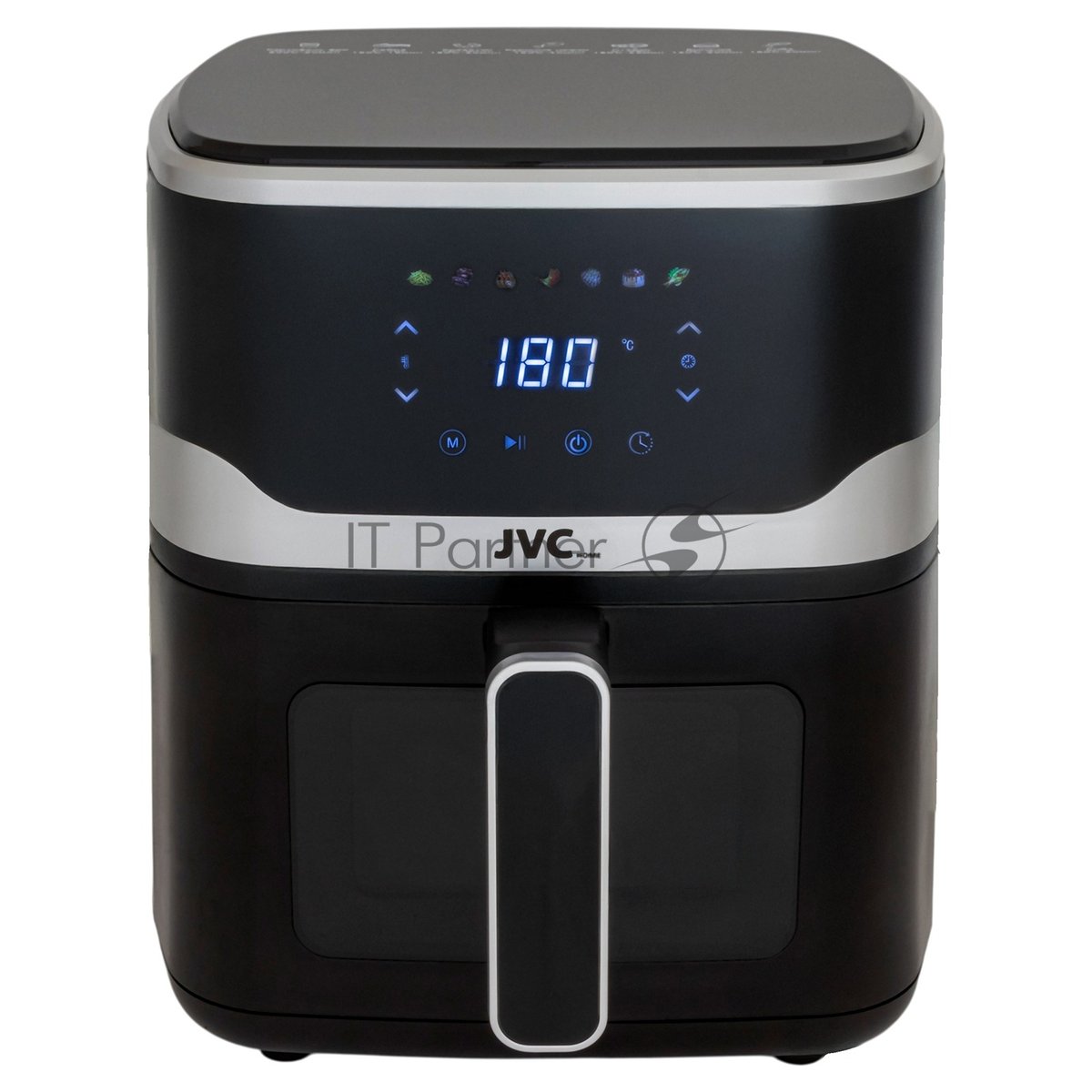 Аэрогриль JVC JK-MB052 черный, 1800 Вт, 6 л, сенсор, 7 программ
