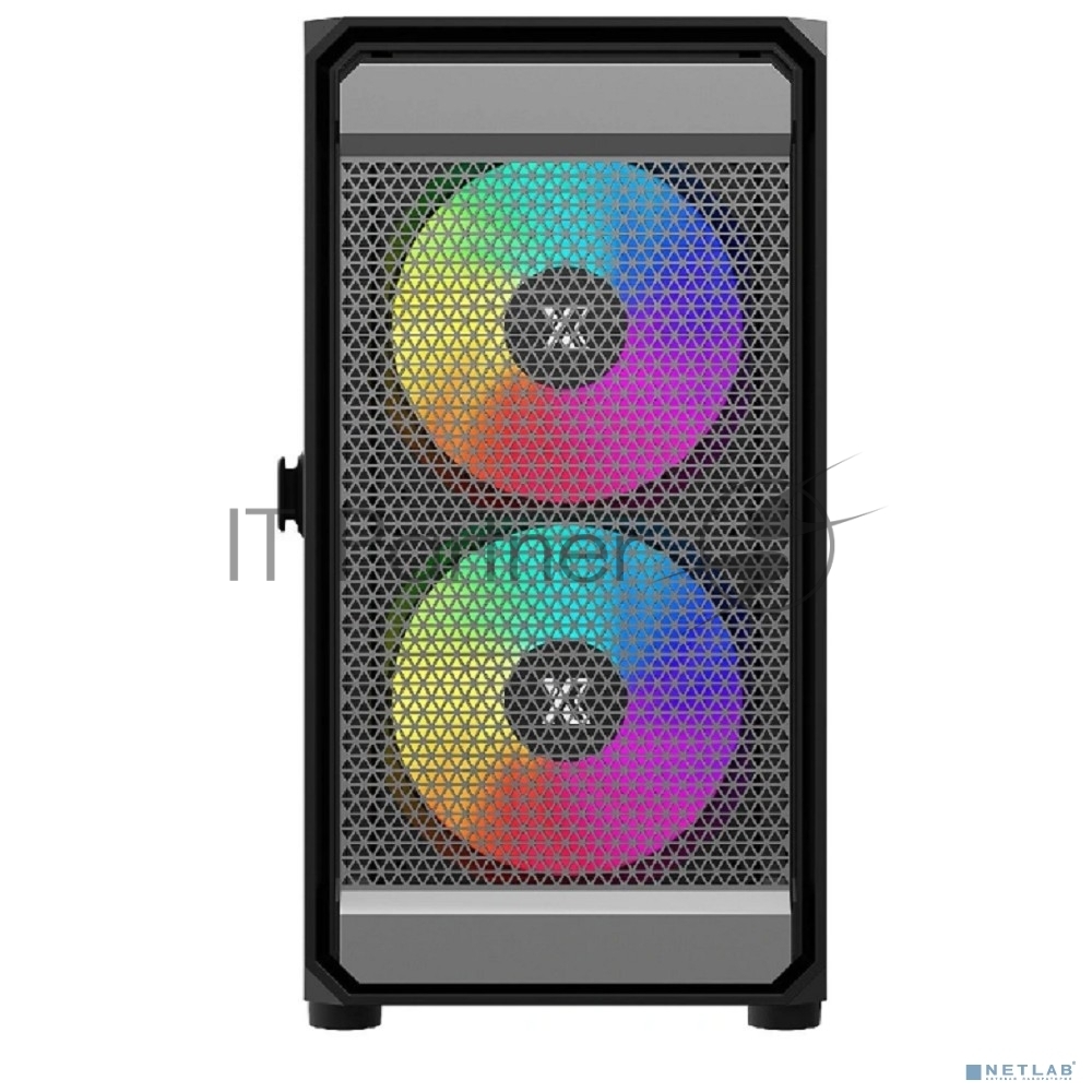 Компьютерный корпус XASTRA A303M 3ARGb Black mATX/Mesh/ tempered glass / 2x140мм + 1x120мм ARGb PWM fans/ Door/ A303M-2FC14A-1FC12A-D