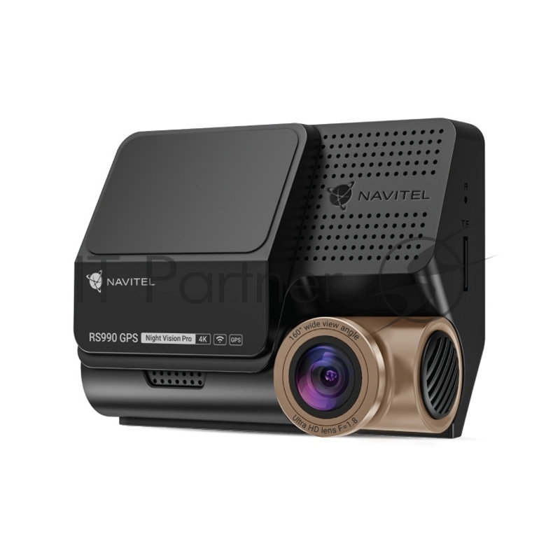 Видеорегистратор Navitel RS990 GPS, 3840x2160, 3", с камерой заднего вида, GPS, Wi-Fi, G-сенсор, датчик движения, GPS-информатор